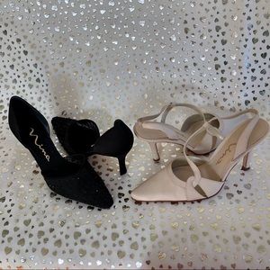 Nina Two Pair of Heels Sz 7